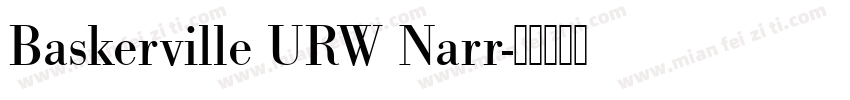 Baskerville URW Narr字体转换